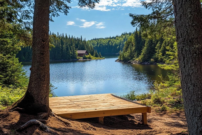 Camping in Croteau Lake Campsite