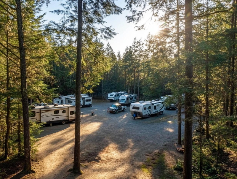 Camping in Cape Lazo RV & Campground