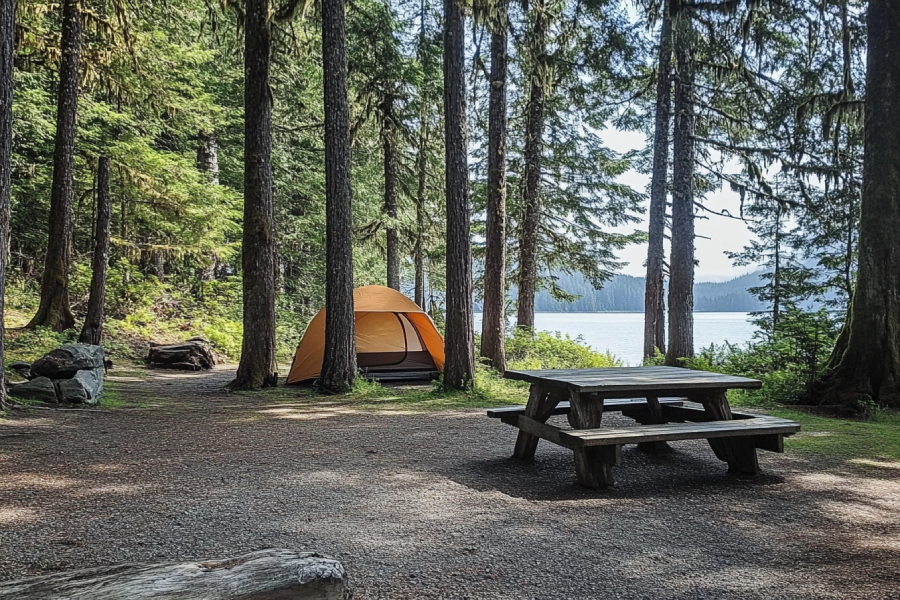 Camping in Newcastle Island Marine Provincial Park Campground