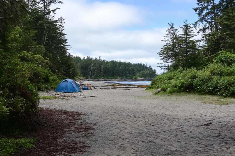 Camping in Cape Scott Provincial Park Campground