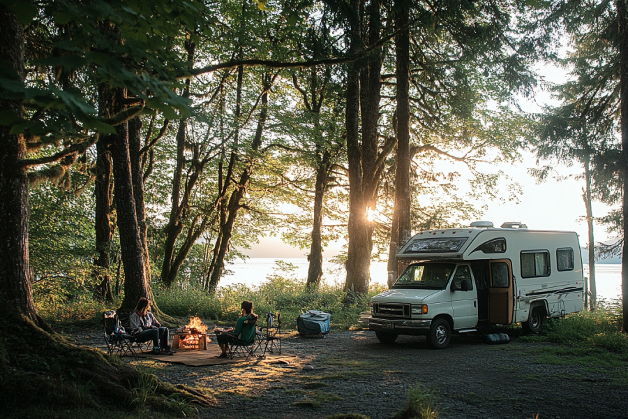 Camping in the Gordon Bay Campsite