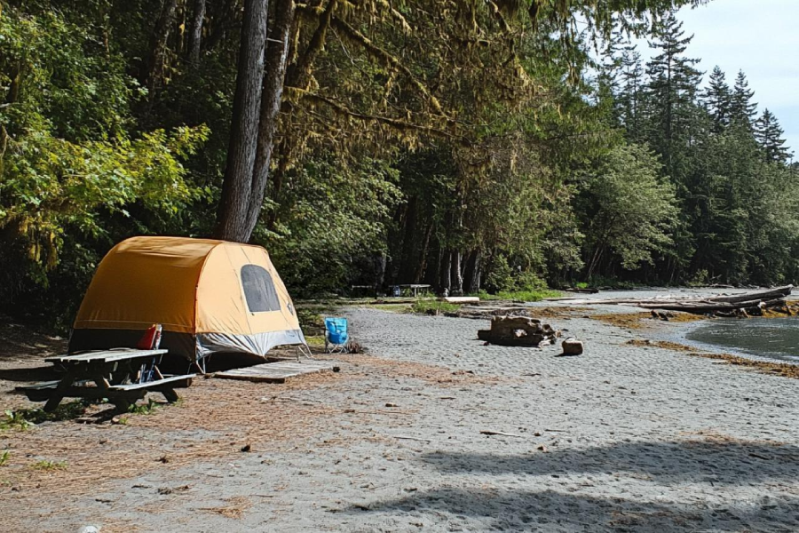 Camping in the China Beach Campground