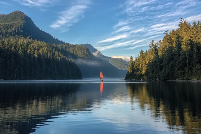 Nimpkish Lake Windsurfing