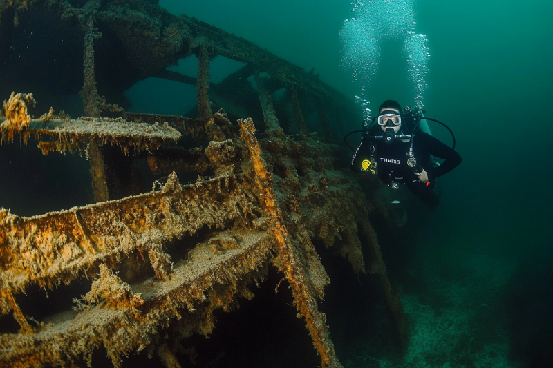 Wreck of the SS Themis Diving