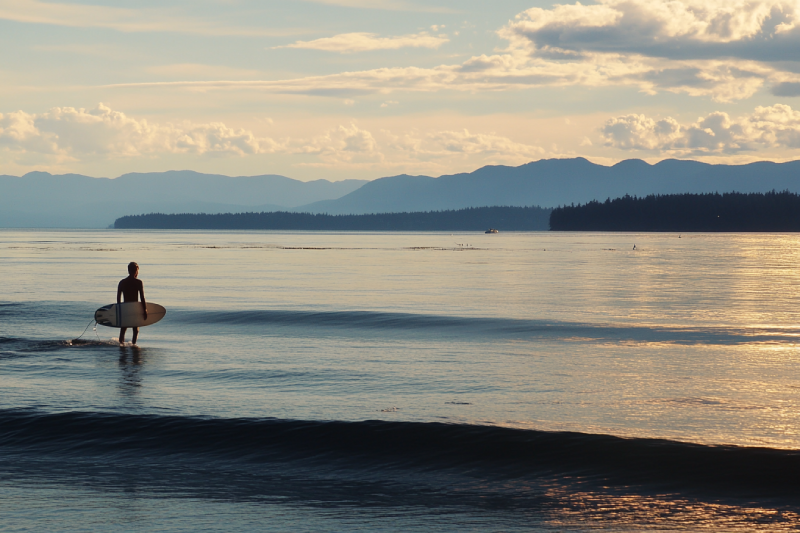 Kye Bay and Goose Spit Surfing