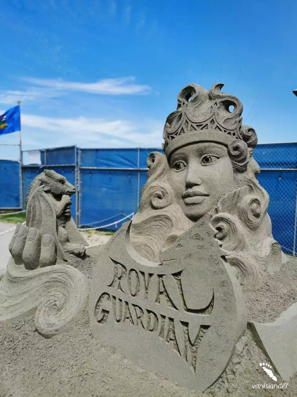 Royal Guardian Sand Sculpture - Parksville Festival, Vancouver Island