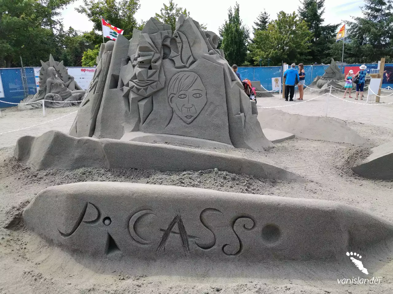 Art Sculpture on Sand - Parksville Festival, Vancouver Island