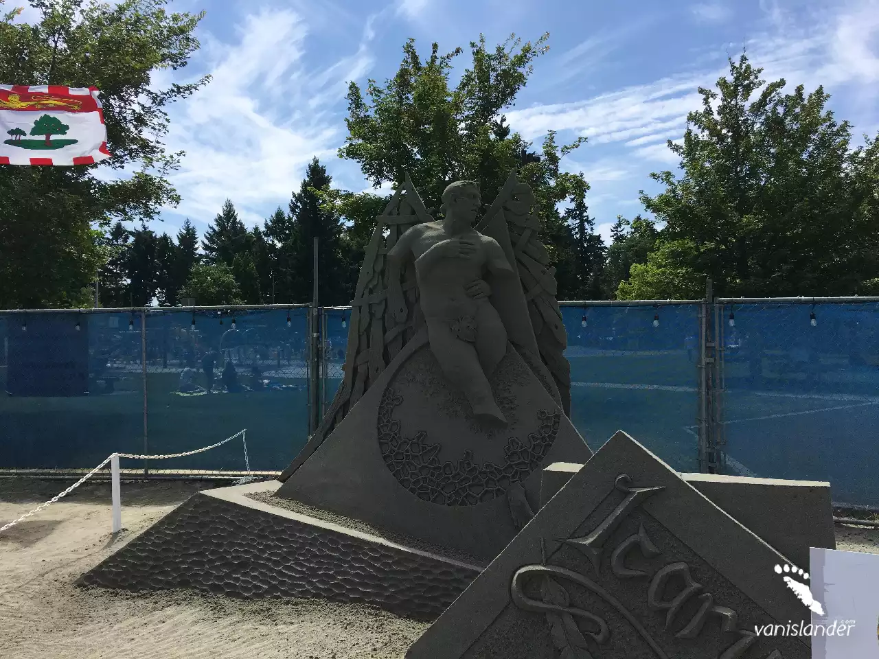 Sand Sculpture of A Man - Parksville Festival, Vancouver Island