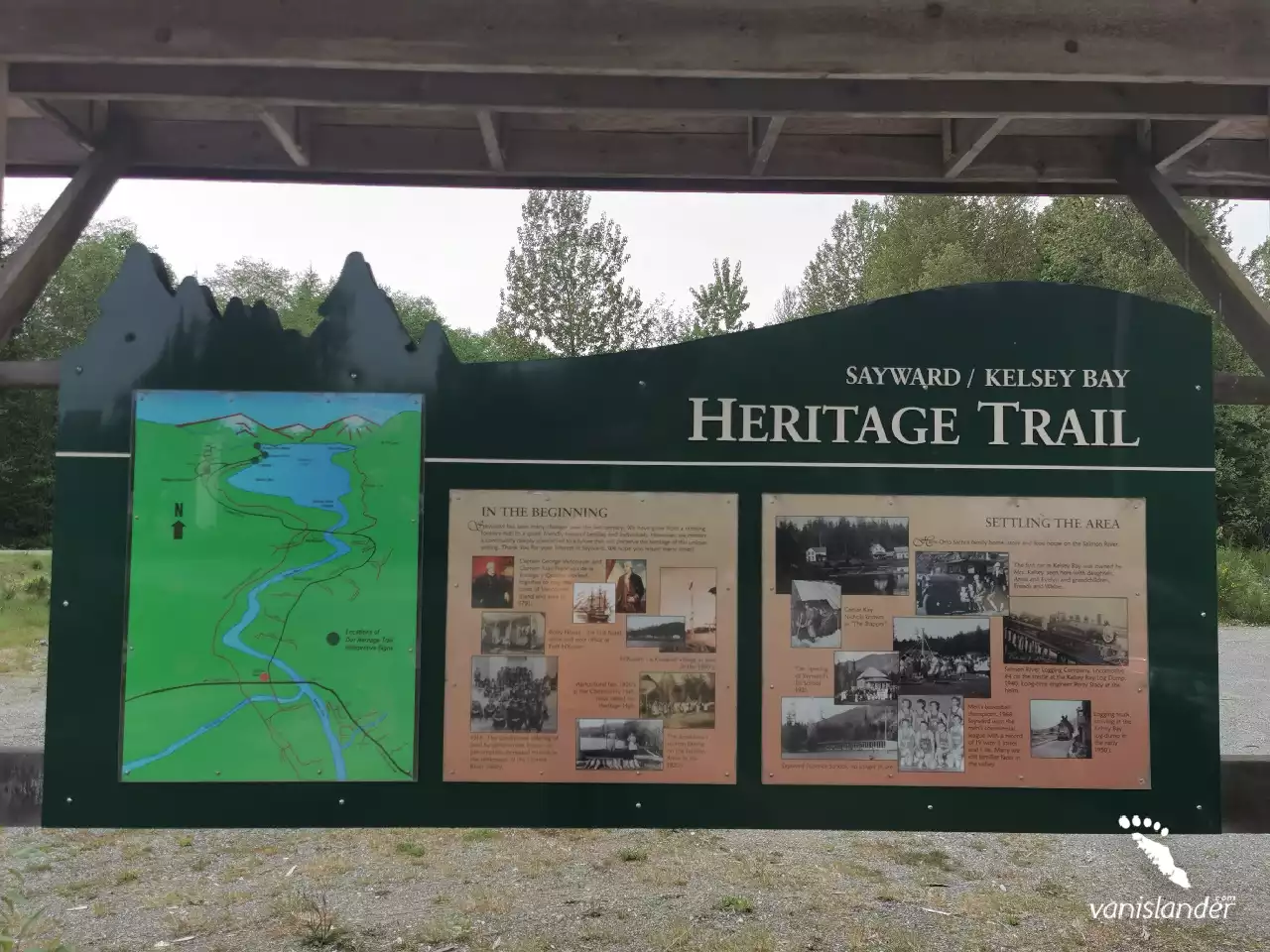 Sayward heritage trail, Vancouver Island