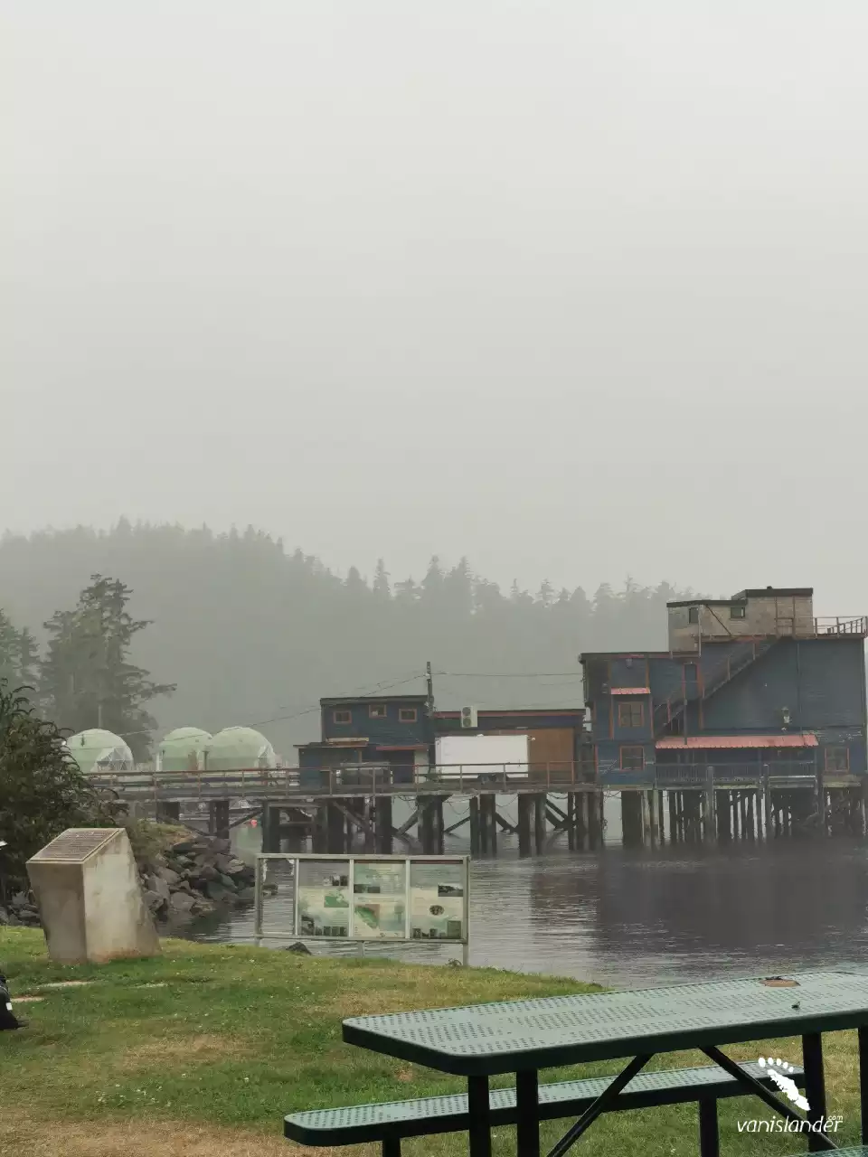 View of the wharf in Tofino,  Vancouver Island