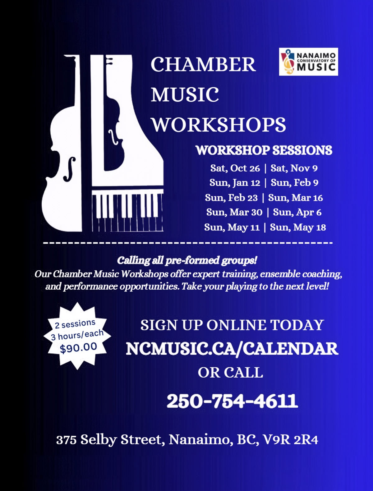 Chamber Music Workshops Nanaimo